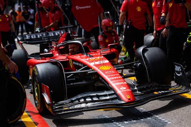 Ferrari SF-23, F1 Grand Prix of Monaco at Circuit de Monaco on May 25, 2023 in Monte-Carlo, Monaco. (Photo by HOCH ZWEI) Monte-Carlo Monaco