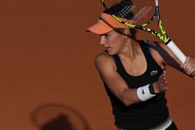 Tennis : Internationaux de Strasbourg 2023 - France - Bernarda Pera - Usa Tennis : Internationaux de Strasbourg 2023 - France - 25 05 23 ChrysleneCaillaud Panoramic 