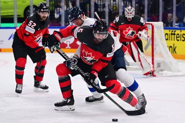 Jacob Middleton (CAN) in action during the quarter-final match Canada vs Finland, within the IIHF Ice hockey, Eishockey World Championship, WM, Weltmeisterschaft on May 24, 2023, in Tampere, Finland. (CTKxPhoto DavidxTanecek) CTKPhotoP2023052509878  CTKPhotoP2023052509878
