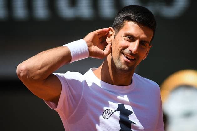 Sport Bilder des Tages May 25, 2023, Paris, France, France: Novak DJOKOVIC of Serbia during a training session of Roland-Garros 2023, French Open 2023, Grand Slam tennis tournament at the Roland-Garros Stadium on May 25, 2023 in Paris, France. Paris France - ZUMAm308 20230525_zsp_m308_033 Copyright: xMatthieuxMirvillex