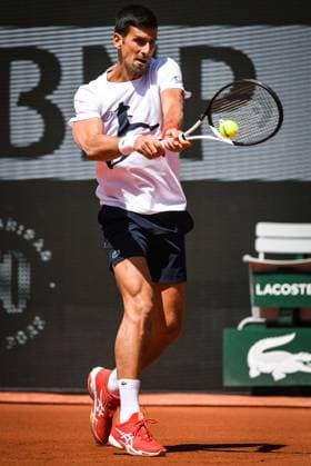May 25, 2023, Paris, France, France: Novak DJOKOVIC of Serbia during a training session of Roland-Garros 2023, French Open 2023, Grand Slam tennis tournament at the Roland-Garros Stadium on May 25, 2023 in Paris, France. Paris France - ZUMAm308 20230525_zsp_m308_036 Copyright: xMatthieuxMirvillex
