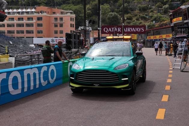 May 25, 2023, Monte Carlo, MONACO, MONACO: Aston Martin Safety Car and Medical Car.. during FORMULA 1 GRAND PRIX DE MONACO 2023 - Montecarlo, 25-28 May 2023 Monte Carlo MONACO - ZUMAm217 20230525_zsp_m217_171 Copyright: xAlessioxDexMarcox