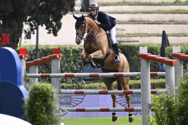 Sport Themen der Woche KW21 Sport Bilder des Tages Richard Vogel (GER) during the 90Ã‚Â° CSIO ROMA 2023, CSIO5* A against the clock (238.2.1) - 1.50m - 30.000 Ã¢& x82;Â¬ - LR - presented by ENI, on May 25, 2023 at Piazza di Siena in Rome, Italy.  Copyright: xDomenicoxCippitelli LiveMediax x xLivexMediax 0 IPA_IPA38225324