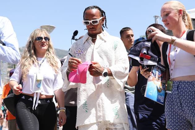 F1 Grand Prix Of Monaco Practice Lewis Hamilton of Mercedes before a practice ahead of the Formula 1 Grand Prix of Monaco at Circuit de Monaco in Monaco on May 26, 2023. Monaco Monaco  Copyright: xJakubxPorzyckix originalFilename:porzycki-f1grandp230526_npU3G.jpg