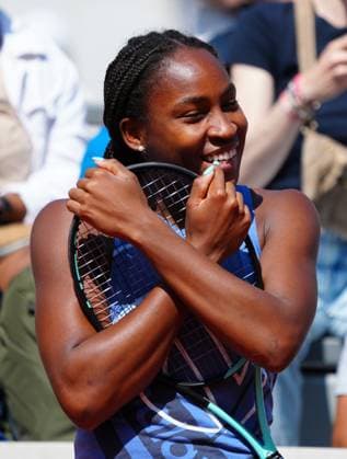 Mandatory Credit: Photo by Javier Garcia Shutterstock (13925663g) Coco Gauff practices French Open Tennis, Friday Qualifying and Previews, Roland Garros, Paris, France - 26 May 2023 French Open Tennis, Friday Qualifying and Previews, Roland Garros, Paris, France - 26 May 2023  Copyright: xJavierxGarcia Shutterstockx 13925663g