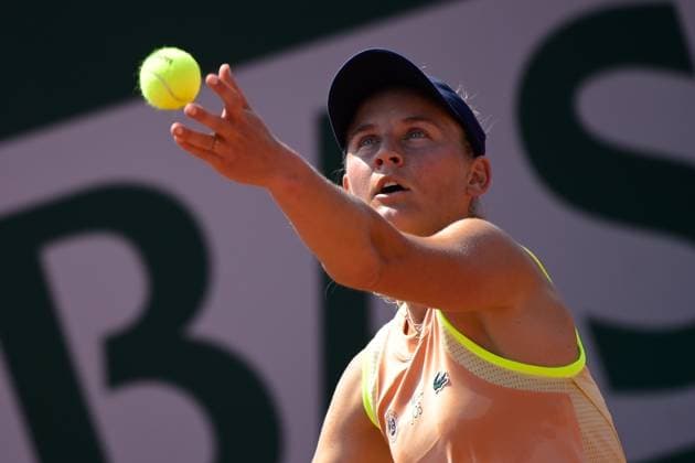 Fiona Ferro ( FRA ) - TENNIS : Roland Garros 2023 - Internationaux de France - 26 05 2023 FedericoPestellini Panoramic 