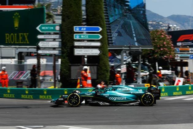 18 Lance Stroll (CAN, Aston Martin Aramco Cognizant F1 Team), F1 Grand Prix of Monaco at Circuit de Monaco on May 26, 2023 in Monte-Carlo, Monaco. (Photo by HOCH ZWEI) Monte-Carlo Monaco