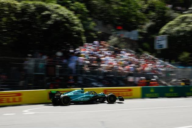14 Fernando Alonso (ESP, Aston Martin Aramco Cognizant F1 Team), F1 Grand Prix of Monaco at Circuit de Monaco on May 26, 2023 in Monte-Carlo, Monaco. (Photo by HOCH ZWEI) Monte-Carlo Monaco