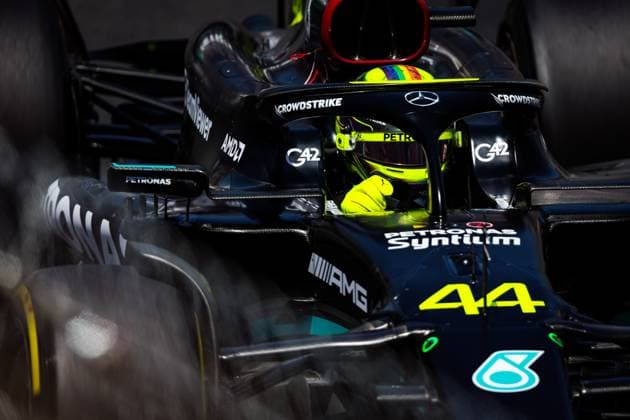 44 HAMILTON Lewis (gbr), Mercedes AMG F1 Team W14, action during the Formula 1 Grand Prix de Monaco 2023, 6th round of the 2023 Formula One World Championship, WM, Weltmeisterschaft from May 26 to 28, 2023 on the Circuit de Monaco, in Monaco - F1 - MONACO GRAND PRIX 2023 DPPI Panoramic  20230526_GOOD0309