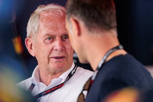 Oliver Mintzlaff (CEO Corporate Projects und Investments Mitglied der dreiköpfigen Geschäftsführung der Red Bull GmbH) mit Helmut Marko (Red Bull Motorsportkonsulent), Grosser Preis von Monaco, Motorsport, Formel 1, Saison 2023, 26.05.2023 Grosser Preis von Monaco, Motorsport, Formel 1, Saison 2023, 26.05.2023 Copyright: xEibner-Pressefoto AlexanderxNeisx EP_ANS