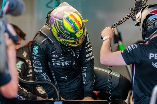 Lewis Hamilton (Mercedes AMG Petronas Motorsport) steigt aus seinem Auto aus, Grosser Preis von Monaco, Motorsport, Formel 1, Saison 2023, 26.05.2023 Grosser Preis von Monaco, Motorsport, Formel 1, Saison 2023, 26.05.2023 Copyright: xEibner-Pressefoto AlexanderxNeisx EP_ANS