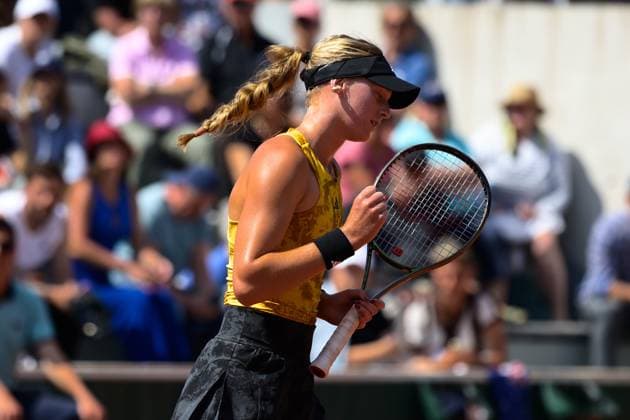 Attitude - Joie de Ashlyn Krueger ( USA ) - TENNIS : Roland Garros 2023 - Internationaux de France - 26 05 2023 FedericoPestellini Panoramic 