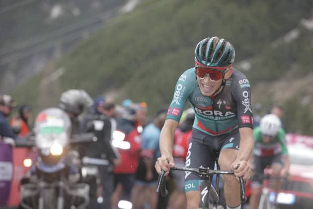 Sport Themen der Woche KW21 Sport Bilder des Tages 26-05-2023 Giro D italia; Tappa 19 Longarone - Tre Cime Di Lavaredo; 2023, Bora - Hansgrohe; Kamna, Lennard; Tre Cime Di Lavaredo; 