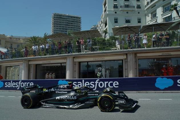Formel 1 Grand Prix Monaco 2023 26.05.2023, Circuit de Monaco, Monte Carlo, Formel 1 Grand Prix Monaco 2023 ,im Bild Lewis Hamilton (GBR), Mercedes-AMG Petronas Formula One Team