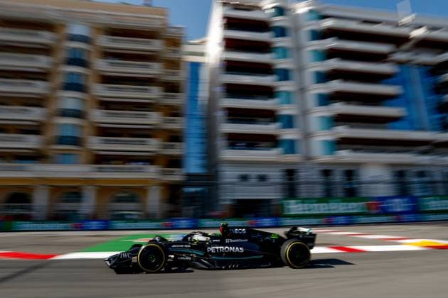 44 Lewis Hamilton (GBR, Mercedes-AMG Petronas F1 Team), F1 Grand Prix of Monaco at Circuit de Monaco on May 26, 2023 in Monte-Carlo, Monaco. (Photo by HOCH ZWEI) Monte-Carlo Monaco