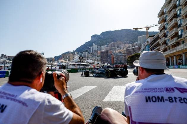 63 George Russell (GBR, Mercedes-AMG Petronas F1 Team), F1 Grand Prix of Monaco at Circuit de Monaco on May 26, 2023 in Monte-Carlo, Monaco. (Photo by HOCH ZWEI) Monte-Carlo Monaco