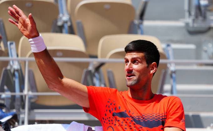 Mandatory Credit: Photo by Javier Garcia Shutterstock (13925663bu) Novak Djokovic practices French Open Tennis, Friday Qualifying and Previews, Roland Garros, Paris, France - 26 May 2023 French Open Tennis, Friday Qualifying and Previews, Roland Garros, Paris, France - 26 May 2023  Copyright: xJavierxGarcia Shutterstockx 13925663bu