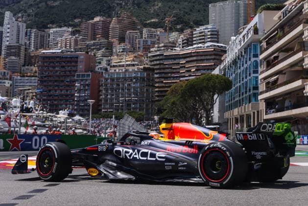 F1 Monaco Grand Prix Max Verstappen of Red Bull Racing drives on the track during Practice 1 ahead of the F1 Grand Prix of Monaco at Circuit de Monaco on May 26, 2023 in Monte-Carlo, Monaco. Monte Carlo Monaco  Copyright: xBeataxZawrzelx originalFilename:zawrzel-f1monaco230526_npPaf.jpg