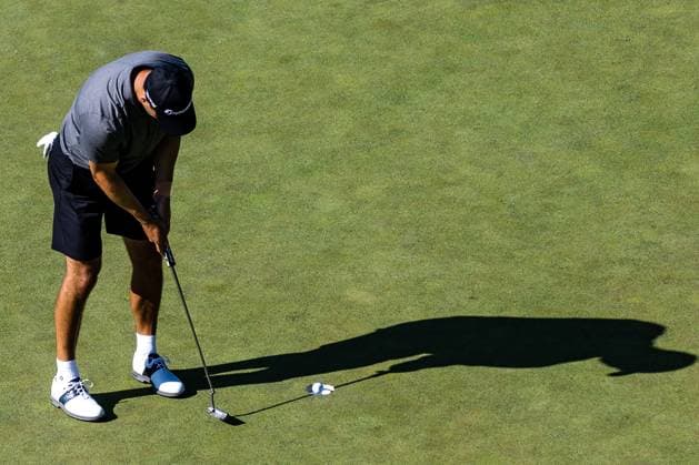 May 26, 2023, Potomac Falls, Virginia, USA: MARTIN KAYMER putts during the the first round of the LIV Golf DC event at Trump National Golf Club. Potomac Falls USA - ZUMAb237 20230526_znp_b237_043 Copyright: xRobertxBlakleyx
