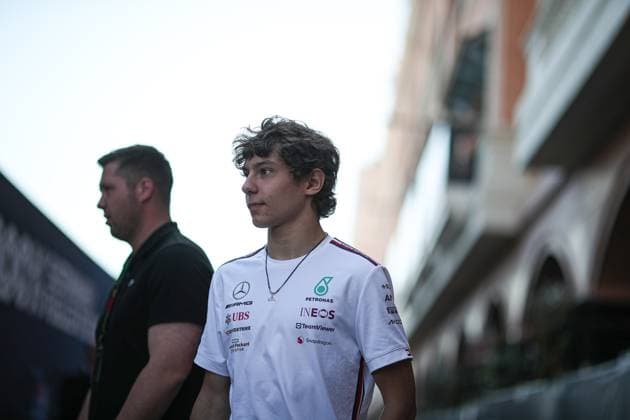 Kimi Antonelli (ITA) junion driver at Mercedes during the Monaco GP, 25-28 May 2023 at Montecarlo, Formula 1 World Championship, WM, Weltmeisterschaft 2023.  Copyright: xFedericoxBasilex xIPAx xipa-agenx xFedericoxBasilex 0 IPA_IPA38264597
