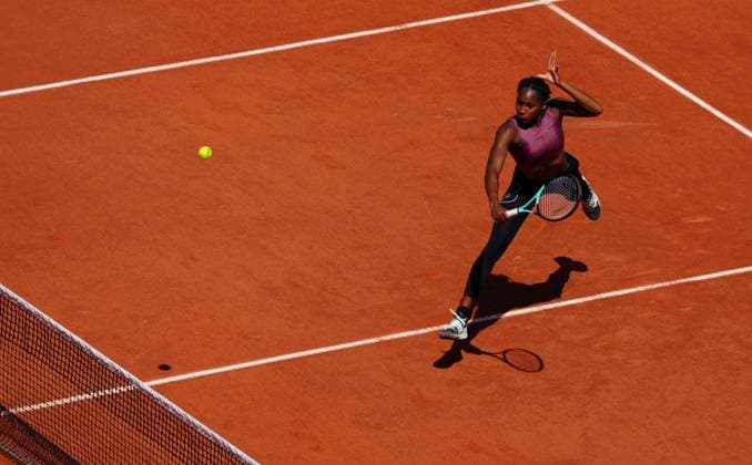 Mandatory Credit: Photo by Javier Garcia Shutterstock (13925673h) Coco Gauff practices on Philippe Chatrier French Open Tennis, Saturday Qualifying and Previews, Roland Garros, Paris, France - 27 May 2023 French Open Tennis, Saturday Qualifying and Previews, Roland Garros, Paris, France - 27 May 2023  Copyright: xJavierxGarcia Shutterstockx 13925673h