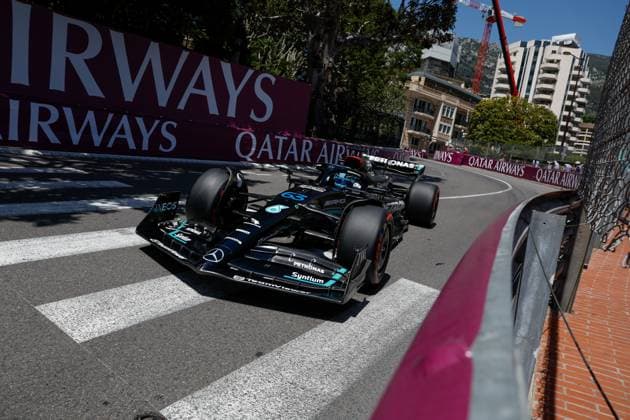63 George Russell (GBR, Mercedes-AMG Petronas F1 Team), F1 Grand Prix of Monaco at Circuit de Monaco on May 27, 2023 in Monte-Carlo, Monaco. (Photo by HOCH ZWEI) Monte-Carlo Monaco