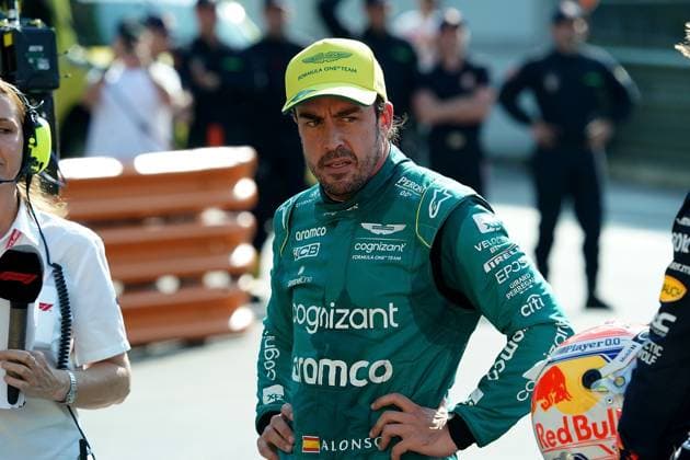 Formel 1 Grand Prix Monaco 2023 27.05.2023, Circuit de Monaco, Monte Carlo, Formel 1 Grand Prix Monaco 2023 ,im Bild Zweiter Startplatz für Fernando Alonso (ESP), Aston Martin Aramco Cognizant Formula One Team