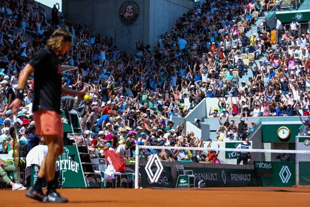 2023 French Open - Previews Stafanos Tsitsipas of Greece in action during a practice match ahead of the French Open Tennis at Roland Garros Paris France  Copyright: xIbrahimxEzzatx originalFilename:ezzat-notitle230527_npFQb.jpg