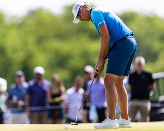 May 27, 2023, Potomac Falls, Virginia, USA: HENRIL STENSON putts on the fourth hole of the second round of the LIV Golf DC event at Trump National Golf Club. Potomac Falls USA - ZUMAb237 20230527_znp_b237_021 Copyright: xRobertxBlakleyx