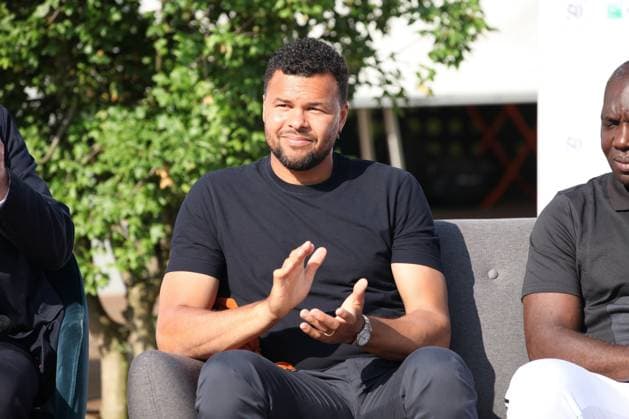50 ans du tennis BNP Paribas a Roland-Garros en presence de Jo-Wilfried Tsonga Tennis:50 ans du tennis a Roland-Garros - 28 05 2023 JonathanRebboah Panoramic  PESRK24022012