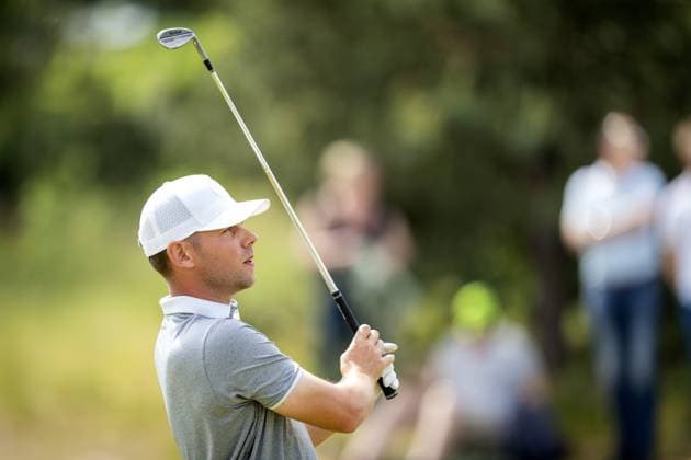 CROMVOIRT - Rowin Caron in action during the 103rd edition of the KLM Open golf tournament. The KLM Open counts as a qualifying tournament for the US Open. AP SANDER KING xVIxANPxSportx xxANPxIVx 470398869 originalFilename: 470398869.jpg