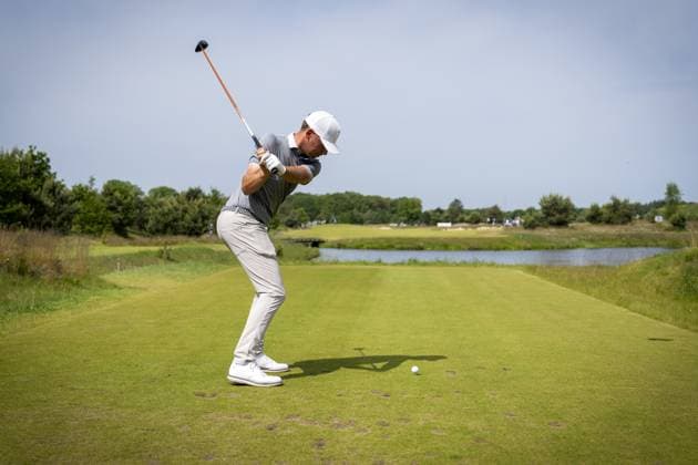 CROMVOIRT - Rowin Caron in action during the 103rd edition of the KLM Open golf tournament. The KLM Open counts as a qualifying tournament for the US Open. AP SANDER KING xVIxANPxSportx xxANPxIVx 470399247 originalFilename: 470399247.jpg