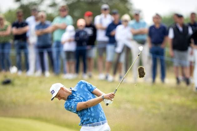CROMVOIRT - Adrian Meronk (POL) in action during the 103rd edition of the KLM Open golf tournament. The KLM Open counts as a qualifying tournament for the US Open. AP SANDER KING xVIxANPxSportx xxANPxIVx 470400166 originalFilename: 470400166.jpg