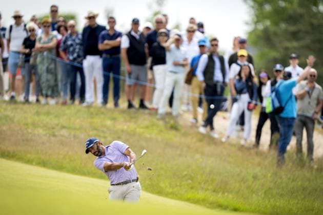 CROMVOIRT - Pablo Larrazabal (ESP) in action during the 103rd edition of the KLM Open golf tournament. The KLM Open counts as a qualifying tournament for the US Open. AP SANDER KING xVIxANPxSportx xxANPxIVx 470400422 originalFilename: 470400422.jpg