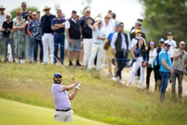CROMVOIRT - Pablo Larrazabal (ESP) in action during the 103rd edition of the KLM Open golf tournament. The KLM Open counts as a qualifying tournament for the US Open. AP SANDER KING xVIxANPxSportx xxANPxIVx 470400426 originalFilename: 470400426.jpg