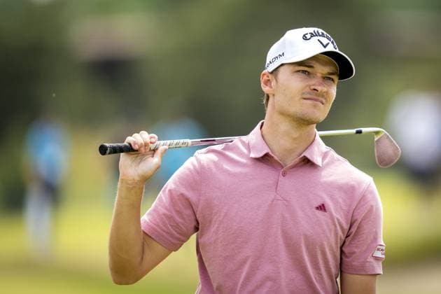 CROMVOIRT - Rasmus Hojgaard (DEN) in action during the 103rd edition of the KLM Open golf tournament. The KLM Open counts as a qualifying tournament for the US Open. AP SANDER KING xVIxANPxSportx xxANPxIVx 470400795 originalFilename: 470400795.jpg