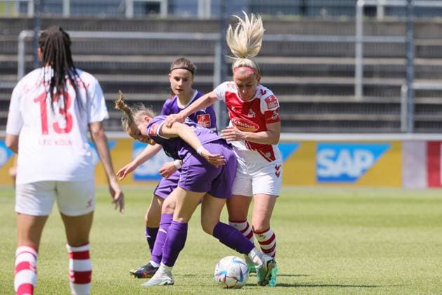 1.FC Köln vs. SGS Essen, Fussball Frauen, 1. Bundesliga, rechts: Mandy Islacker (1. FC Köln), Bild: , 28.05.2023