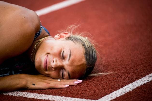 Bilder des Jahres 2023, Sport 05 Mai Sport Themen der Woche KW21 Sport Bilder des Tages US Anna Hall celebrates after winning the women s heptathlon event on the second day of the Hypo-Meeting, IAAF World Combined Events Challenge, in the Mosle stadium in Gotzis, Austria, Sunday 28 May 2023. JASPERxJACOBS  x68061107x