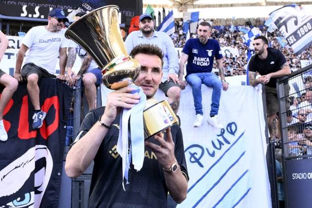 Bilder des Jahres 2023, Sport 05 Mai Sport Themen der Woche KW21 Roma 28 05 2023 - campionato di calcio serie A Lazio-Cremonese foto Image nella foto: Miroslav Klose 