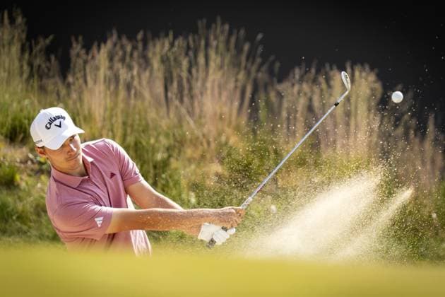 CROMVOIRT - Rasmus Hojgaard (DEN) in action during the 103rd edition of the KLM Open golf tournament. The KLM Open counts as a qualifying tournament for the US Open. AP SANDER KING xVIxANPxSportx xxANPxIVx 470422771 originalFilename: 470422771.jpg