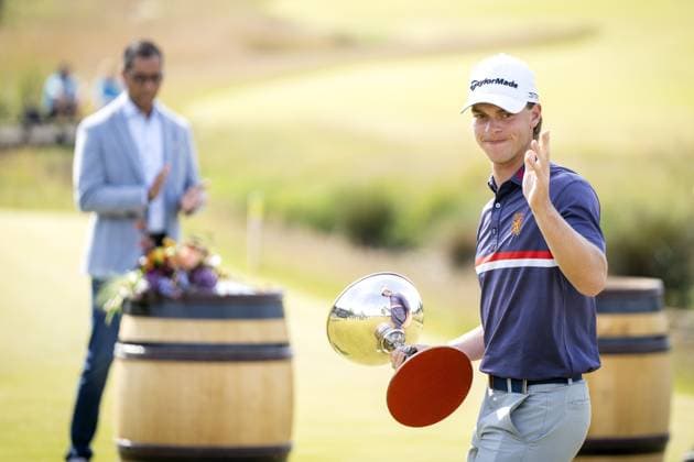 CROMVOIRT - Lars van der Vight became best amateur during the 103rd edition of the KLM Open golf tournament. The KLM Open counts as a qualifying tournament for the US Open. ANP SANDER KONING netherlands out - belgium out Cromvoirt xVIxxIVx 470423103 originalFilename: 0258129565st.jpg
