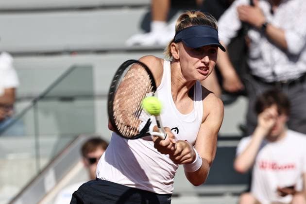 Jil Teichmann, SUI, during first round of 2023 French Open at Roland Garros, Paris, 28 05 2023; -