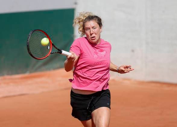 Anna-Lena Friedsam (GER) trainiert mit Trainer, coach Copyright: xJuergenxHasenkopfx