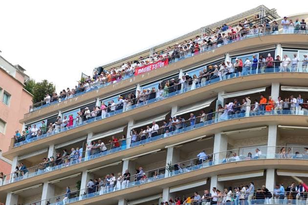 Spectators, F1 Grand Prix of Monaco at Circuit de Monaco on May 28, 2023 in Monte-Carlo, Monaco. (Photo by HOCH ZWEI) Monte-Carlo Monaco
