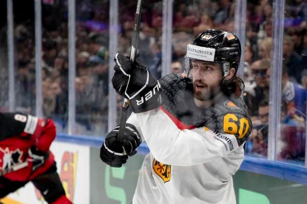 Eishockey, WM, Finale, Kanada - Deutschland Wojtek Stachowiak 60, GER the 2023 IIHF Ice hockey, Eishockey World Championship, WM, Weltmeisterschaft gold medal match between Canada and Germany at the Nokia Arena on 28. May 2023 in Tampere, Finland. 20.22.49. (Tomi Hänninen Newspix24)  Copyright: xTomixHänninenx np24282058667