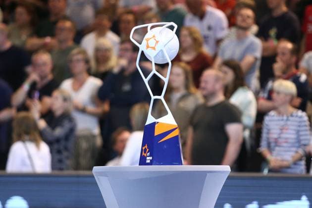 Trophee European League HANDBALL : Fuchse Berlin vs BM Fraikin Granollers - EHF European League - Finale - 28 05 2023 KevinDomas Panoramic 