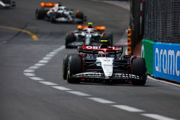 22 TSUNODA Yuki (jap), Scuderia AlphaTauri AT04, action during the Formula 1 Grand Prix de Monaco 2023, 6th round of the 2023 Formula One World Championship, WM, Weltmeisterschaft from May 26 to 28, 2023 on the Circuit de Monaco, in Monaco - F1 - MONACO GRAND PRIX 2023 - RACE DPPI Panoramic  20230528_GOOD5425