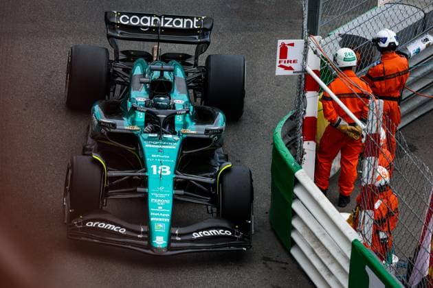 18 STROLL Lance (can), Aston Martin F1 Team AMR23, action during the Formula 1 Grand Prix de Monaco 2023, 6th round of the 2023 Formula One World Championship, WM, Weltmeisterschaft from May 26 to 28, 2023 on the Circuit de Monaco, in Monaco - F1 - MONACO GRAND PRIX 2023 - RACE DPPI Panoramic  20230528_GOOD6110