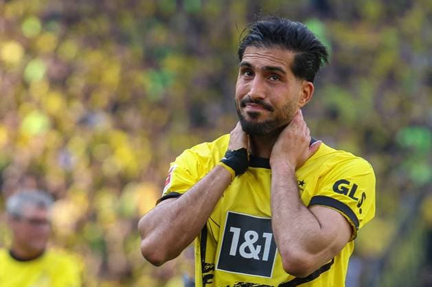 1. BL - Borussia Dortmund - 1. FSV Mainz 05 am 27.05.2023 im Signal Iduna Park in Dortmund Emre Can (Dortmund 23) unzufrieden, enttäuscht, enttaeuscht, niedergeschlagen