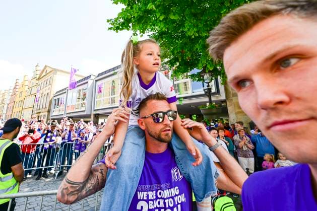 Marc Heider 20 (Osnabrueck)Aufstiegsfeier VfL Osnabrueck, Fussball, 3. Liga, 28.05.2023 Osnabrueck Niedersachsen Deutschland